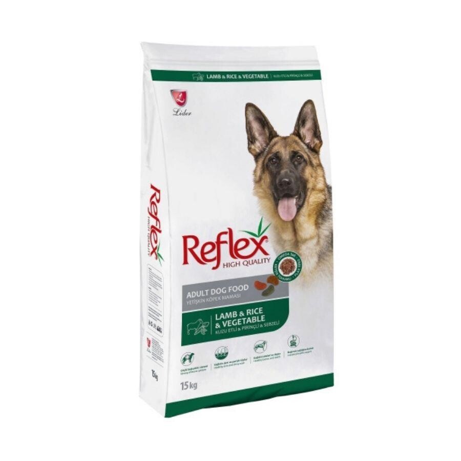 Reflex Kuzu Etli Pirinçli Ve Sebzeli Yetişkin Köpek Maması 15 KG | SRC: Barcode: 8698995028691